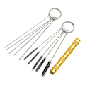 Pikkukuva 4 / 4: Puhdistussarja airbrushille, sisältää puhdistusharjat, kalvaimen ja puhdistusastian airbrushille