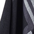 Miniatyrbillede 5 af 5: Damekapper, Cape Style Efterårstøj, Frontåben Boho Buffalo Uld Cardigan, Oversized Ternet Cape Sweater med Frynser, Sort - Striber