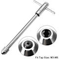Pikkukuva 3 / 5: Säädettävä räikkäväännin T-kahvalla, M3-M8 metrisille tapeille, kalvimelle, räikkäväännin, käsityökalu, 248 mm runko