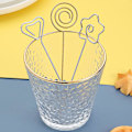 Miniatyrbillede 4 af 5: 12 stk. Metal cocktailpind Genanvendelig klæbemiddelsholder Rustfrit stål Appetizerpind Rustfrit stål Cocktailpind Rustfrit stål Frugt st