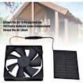 Miniatyrbild 5 av 5: Solpanel Fläkt, för Hönshus, Växthus, Förråd, Djurhus, Camping