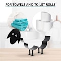 Miniatyrbild 4 av 5: Förvaring papper toalett toalettdörr rullar får rullar toalettpapper Deco wc dörr toalettdörr original toalettförvaring reserv toalettpapper