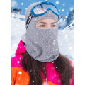 Miniatyrbilde 2 av 5: 1 stk sett med vinter ski balaclava snø vindtett kaldt vær balaclava for menn og kvinner (grå)