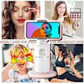 Miniatyrbillede 2 af 5: Smart Phone Holder Selfie Stick, Kamera Auto AI Tracking 360° Fotos og Videoer - Live Stream - Videoopkald - Kameramand - Live Video Chat til iPhone