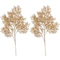 Miniatyrbillede 1 af 3: Guld Kunstige Grene, Guld Jule Kunstige Gevir 15,7\" Høj Kunstige Grene Kunstigt Græs til Hjemmefest Juledekoration