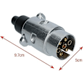 Miniatyrbilde 2 av 4: Tilhengerkontakt 7-polet metall