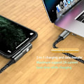 Miniatyrbild 5 av 5: USB C till Light-Ning adapter, stöder 20 W PD, snabbladdningsfunktion för i-phone I-Pad i-pod kompatibla serier (2-pack i-dos telefon hane adapter till usb