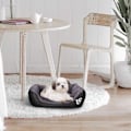 Miniatyrbillede 5 af 5: Kurv til kæledyr - blød og varm - til hunde og katte - sort