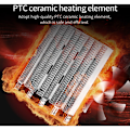 Pikkukuva 3 / 5: Toimiston sähkölämmitin 500 W 3 S Nopea lämmitys Välitön lämmitin PTC:llä Älykäs lämpötila/Lämmin Hot Outpool Mini Lämmitys EU/US lämmitys