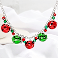 Miniatyrbillede 4 af 5: Jingle Bells Søde Dekorative Lange Kæde Vedhæng Øreringe Dame Armbånd Halskæde Pigefuld Krog Strømper Fyld Hypoallergeniske Fest Smykker Gave