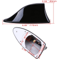 Miniatyrbilde 3 av 4: Shark Antenne Universal Shark Fin Antenne Bilantenne med AM FM Radio Signal Vanntett Base (Svart)