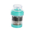 Miniatyrbild 1 av 5: Grön 4-delad kranvattenfilter, kranreningsfilter, stänksäker PP minikranvattenfilter med ett element