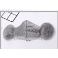 Miniatyrbillede 2 af 4: 2 stk. Vinter Fleece Plys Varme Maske Støv-tæt Kulde-bevis Ridning Ørevarmer To-i-én Ørebetræk Udendørs Støddæmper Øre-hætte（grå）