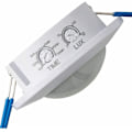 Miniatyrbillede 3 af 5: Indendørs bevægelsessensor, forsænket og overflademontering i loft, programmerbar, infrarød sensor, 6 m / 360°, LED-tilpasset, maks. 1200 W/500 W