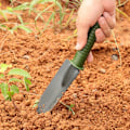 Miniatyrbillede 3 af 5: Smal skovl - Mini haveværktøj, lille rive og spade, lille spade, rive og spade til have, indendørs og udendørs potteplanter.