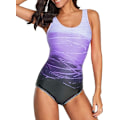 Miniatyrbilde 3 av 4: Womens One Piece Bathing Suits Color Block S