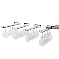 Miniatyrbillede 3 af 5: Hængende glasstativ - Vinglasstativ med 5 skinner til 13-18 glas, 30cm*5cm*2cm
