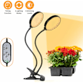 Miniatyrbillede 5 af 5: LED LEVE LA LUMIER A FULL SPECTL Fuld Spektrum Hvidt Lys 4/8/12 Timer 5 Lysstyrke Niveauer Clip Plantevækstlys til indendørs planter SUNLIK