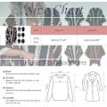 Miniatyrbillede 3 af 3: Dame Kappe Kappe Sjal Ekstra Stor Vinter Varm Cardigan Trykt Tæppe Cardigan Kappe Strikket Kappe Frakke Dame Kappe(sort)