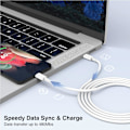 Pikkukuva 5 / 5: 1-pakkaus USB-datakaapeli, pikalatauskaapeli yhteensopiva iPhone13/14:n kanssa jne. (1 metri)