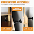 Miniatyrbillede 4 af 5: 4 stk. (sort) Anti-Shake Justerbar Gevind Senge Rammer, 42mm-110mm, Justerbar Hovedgærde Tårn til Seng, Garderobe, Sofa, Hovedgærde
