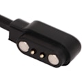 Miniatyrbillede 3 af 4: Universal magnetisk ur-oplader med 2 ben til smartur, USB, sort ladekabel