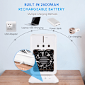 Miniatyrbild 3 av 5: Portabel mini-kylare för skrivbord - rumskylare. Luftfuktare för fester med 3 justerbara vindriktningar, USB-driven evaporativ kylare för sovrum och camping