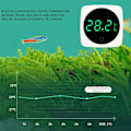Miniatyrbild 3 av 5: Akvarietermometer, LED digital displaytermometer, 0,1 ℃ Touch-läge och högprecisionsklocka LED Digital termometer för akvarium