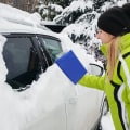 Miniatyrbilde 5 av 5: 2 stk. Bil isskraper, plast isskraper med hanske, bil vinterpleie frontrute isskraper, isskraper inkludert bil isskraper med hanske