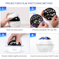 Miniatyrbilde 4 av 4: LED Stjerneprojektor Nattelys Galaxy Projektor for Rombelysning Projektor for Soverom Sengelampe 8 Lysmoduser Justerbar Lysstyrke 360° Rotasjon