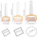 Miniatyrbild 2 av 5: Keksform, 3 delar plastkakform kit multifunktionell skärare kökstillbehör verktyg för pizza tårta bröd DIY dekorationsverktyg