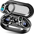 Miniatyrbilde 1 av 5: Bluetooth 5.4 Trådløse Ørepropper - 4 ENC Støyreduksjon, 50 timer Spilletid, IP7 Vanntett for Gym/Løping