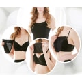 Miniatyrbilde 4 av 5: Kvinners Snap-On Lace Camis 3-pak Svart, Hvit, Rød