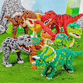 Miniatyrbillede 4 af 5: 1457 Mikro Byggeklodser Sæt til Legetøj, Mini Dinosaur Klodser, Byggeklodser, Byggeklodser, Genanvendelige (Velociraptor)