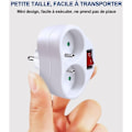 Miniatyrbilde 3 av 5: Hvite elektriske stikkontakter med bryter, 2 i 1 Multikontakt Vegg Elektrisk Plate, Ideell Elektrisk Veggskade for Hjemmerom, 16A, 230V