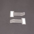 Miniatyrbillede 5 af 5: 5 stk. parkeringsbillet-holder, gennemsigtig klemme, plastik, parkeringsbillet-holder til forrude med klæbebånd, model: Transparent 2
