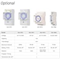 Miniatyrbilde 2 av 5: 24-timers mekanisk timer, DC 12V, 30-minutters intervall, 48 ganger på/av, programmerbar elektrisk timer, installasjonsrelébryter på DIN-skinne