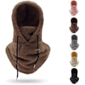 Pikkukuva 1 / 5: Sherpa-huppuhiihtosuoja, fleece-balaklava tuulenpitävä talvimask