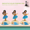 Miniatyrbild 3 av 3: 1 Styck Hawaiiansk Dansare Bilinredning Solcellsdriven Dansande Svingleksak Hawaiiansk Hula Instrumentbräda Dock
