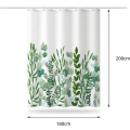 Miniatyrbillede 2 af 5: Mugresistent bruseforhæng 180x200cm, maskinvaskbart stof bruseforhæng rustfrit, boheme-stil polyester bruseforhæng (180_x_200_cm, Flami