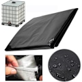 Miniatyrbild 1 av 5: 1000L IBC Tankskydd, 420D Vattentankskydd, Anti-UV Tankskydd, IBC Tankskydd med Dragkedja, 120 x 100 x 116 cm (Svart)