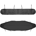 Miniatyrbilde 3 av 4: 1 beskyttelsesdeksel for markise, solbeskyttelse, markise, beskyttende ly, vinterlagringsdeksel vanntett for hage, terrasse, eksteriør, svart, 3 m