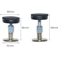 Miniatyrbillede 2 af 5: 4-delt justerbar sengramme (47-64 mm) Gevindskåret anti-vibration teleskopstøtteværktøj til soveværelseshovedgærde Hovedgærde forhindrer løsnelse Fastgjort anti-vibration Nem at installere
