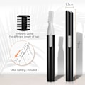 Miniatyrbillede 2 af 5: Sort - Elektrisk øjenbryns trimmer til kvinder, batteridrevet præcisionsansigtsbarbermaskine, trimmer ansigtshår, smertefri, skønhed elektrisk øjenbryns trimmer, F