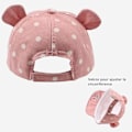 Miniatyrbild 4 av 4: Bomull baby hatt flicka pojke barn solhatt justerbar sommar höst rosa