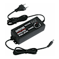 Miniatyrbillede 1 af 4: DC3-24V 3A 15W-72W justerbar belysningstransformer med justerbar switching switching adapter med 3A skærm til AC100V-240V LED bånd input,