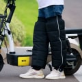 Miniatyrbillede 3 af 5: Varme motorcykel knæpuder med lynlås, vindtætte, varme, tykkede knæpuder, justerbar beskytter, one size fits all 60cm