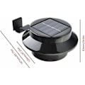 Pikkukuva 3 / 4: 6 LED-aurinkolamppusetti ränniin, aitaan, kattoon, puutarhaan, pihalle, seinälle, musta