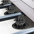 Miniatyrbilde 5 av 5: Sett med 5 høydejusterbare sokkler fra 30 til 60 mm - Lagersystem for tre-, WPC- og steinterrassebord
