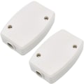 Miniatyrbilde 1 av 5: 2 stk elektrisk koblingsboks 3-polet elektrisk kabelkontakt koblingsboks - hvit